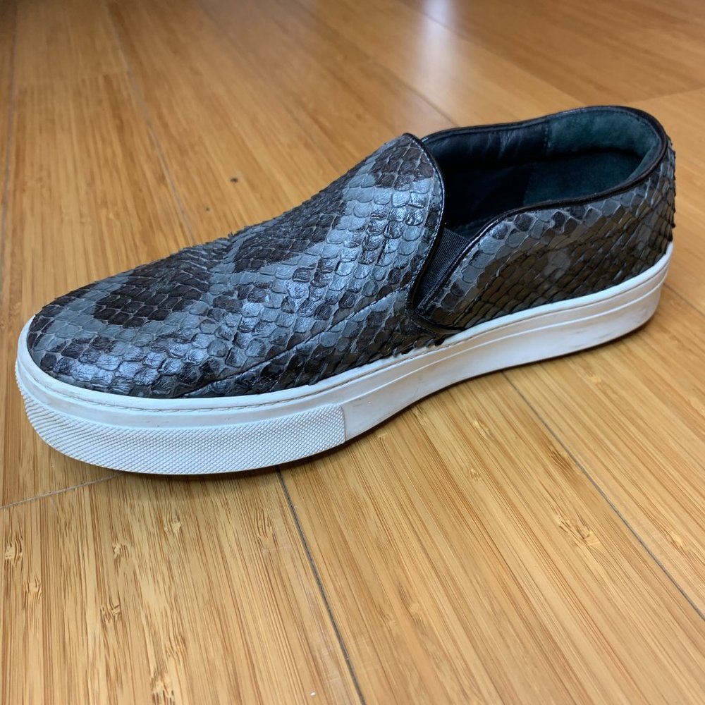 Celine Grey & Black python Slip-On Sneakers - Picture 3 of 11